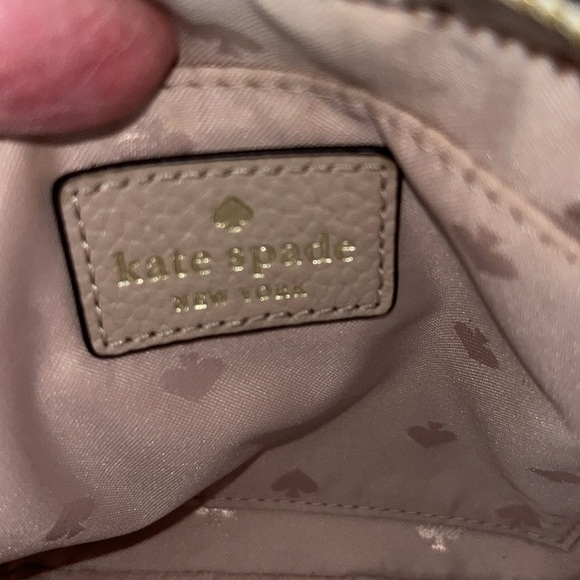 Kate Spade Mulberry Street Piper leather Beige/BK edge camera Crossbody Bag - Picture 8 of 14